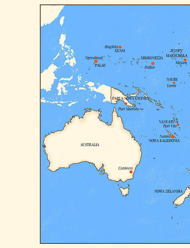 Stolice świata w wierszykach Azja Australia