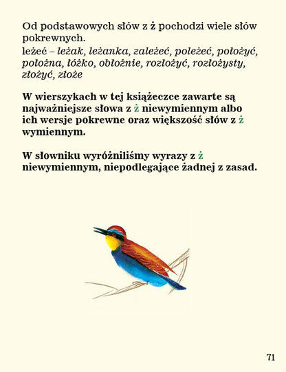 Ortografia w wierszykach Ż