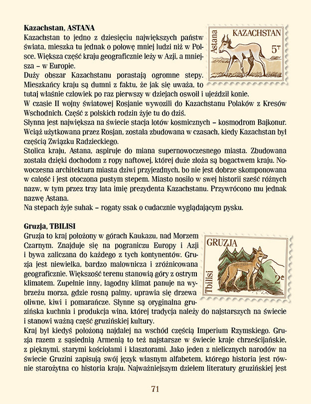 Stolice świata w wierszykach Azja Australia