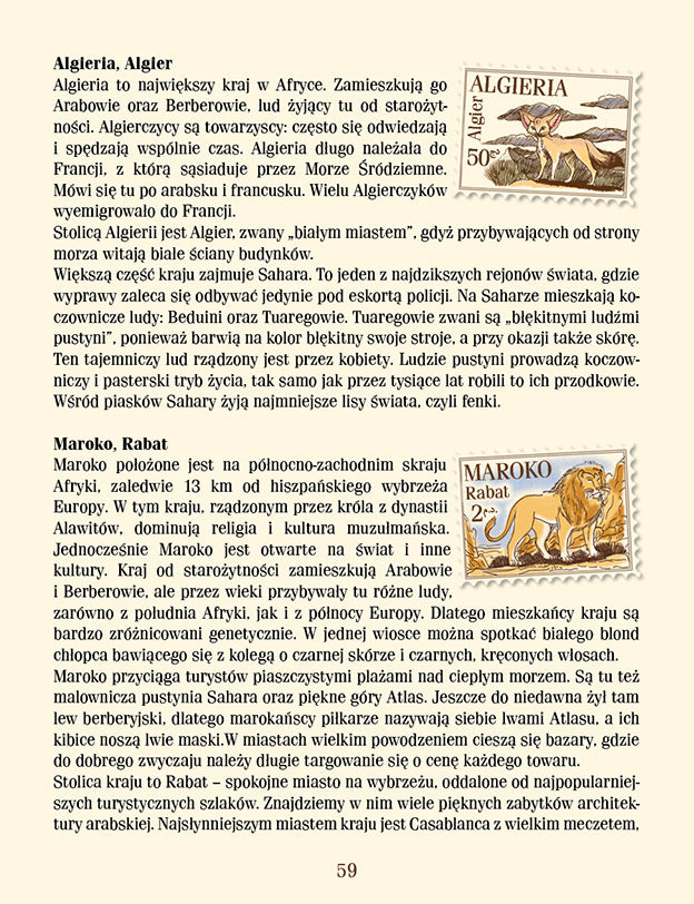 Stolice świata w wierszykach Afryka Ameryka