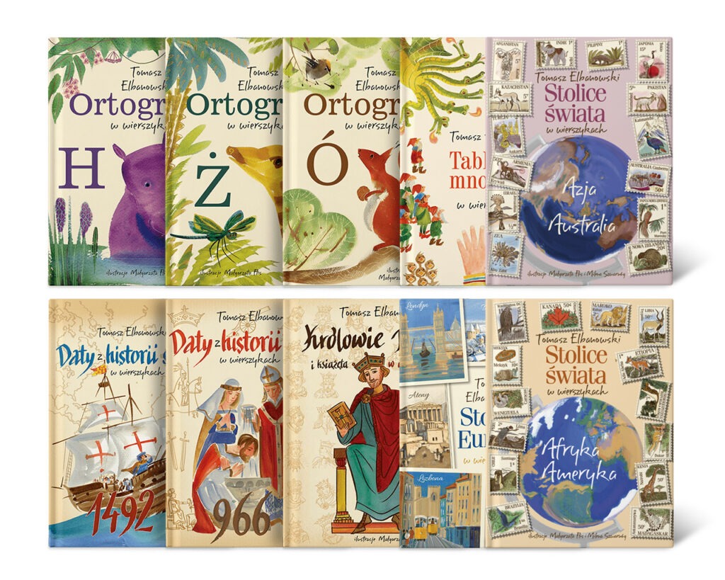 Zestaw 10 książek - okładki